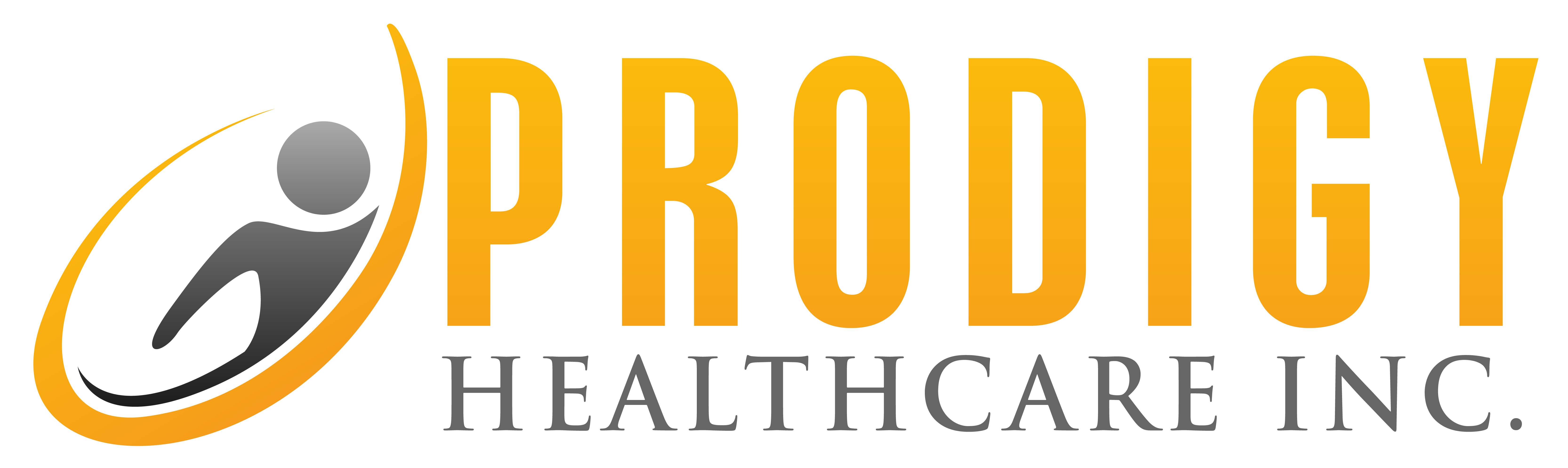prodigy word in yellow and gray colors