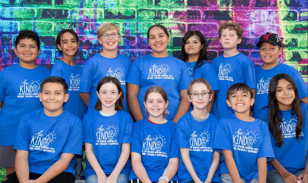 Group of students posing for a project funded by the Innovation Grants.