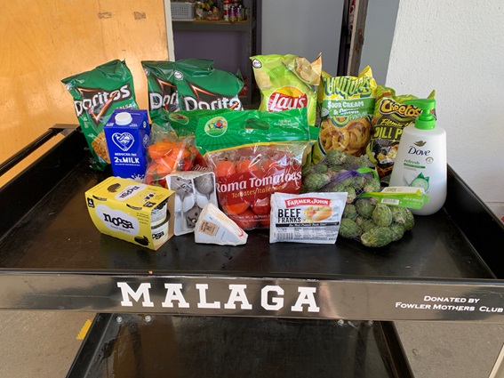 assorted foods on a table