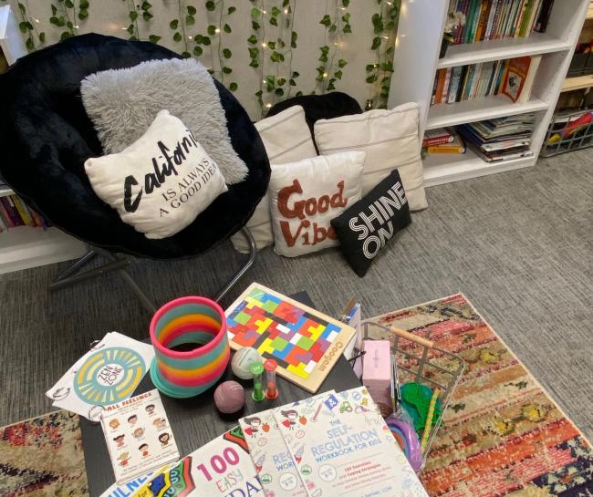 Calming Station in School Library